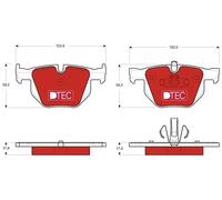 Brake pads GDB1560DTE TRW for BMW 3 Touring 3 3 Convertible 3 Coupe X1