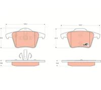 TRW GDB1566 Brake pad set