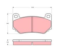 TRW GDB1568 Brake pad set