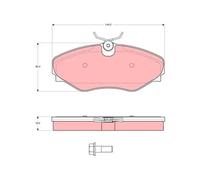 TRW Brake Pad Set GDB1574 - Renault Espace Mk III / Avantime 2.2L 4cyl