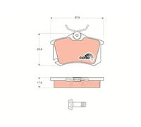 Brake pads GDB1578 TRW for AUDI A3