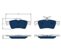 TRW GDB1621BTE Brake pad set