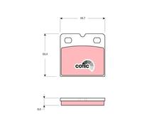 TRW GDB1641 Brake Pad Set, disc parking brake