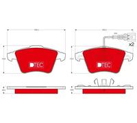 TRW GDB1651DTE Brake pad set