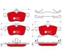 Brake pads GDB1668DTE TRW for OPEL MERIVA A MPV ASTRA H Estate ASTRA H Van ADAM