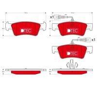 Brake pads GDB1672DTE TRW for VW TOUAREG