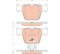 Brake pads GDB1674 TRW for MERCEDES-BENZ S-CLASS S-CLASS Coupe