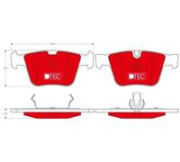 TRW GDB1675DTE Brake pad set