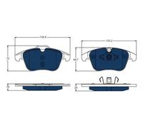 TRW GDB1683BTE Brake pad set