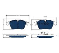 Brake pads GDB1683BTE TRW for VOLVO V60 I