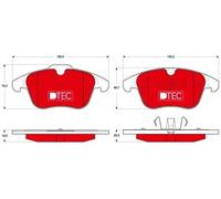 TRW GDB1683DTE Brake pad set