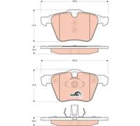 TRW GDB1684 Brake pad set