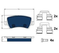 TRW GDB1685BTE Brake pad set