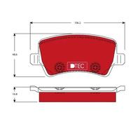 TRW GDB1685DTE Brake pad set