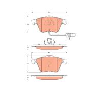 BRAKE PAD SET DISC BRAKE GDB1689 FOR AUDI TT/Roadster A3/Sportback/S3 BMM 2.0L