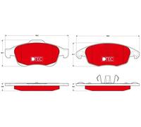 TRW GDB1690DTE Brake pad set