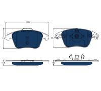Brake Pads Set fits PEUGEOT 3008 0U 2.0D Front 11 to 16 TRW 1647862580 425477