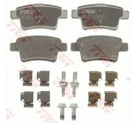 TRW Brake Pad Set GDB1692 - Set of 4 - Rear Axle - for Citroen C4 Grand Picasso I (2006-2013)