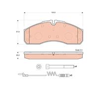 "FITS MERCEDES VARIO (1996 - 2013) FRONT BRAKE PAD SET 0034204620 BP106-075