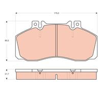 Brake pads GDB1695 TRW for MERCEDES-BENZ SPRINTER 5-t Platform/Chassis