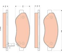 TRW BRAKE PADS (FRONT) (R90) - GDB1713