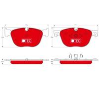 TRW GDB1726DTE Brake pad set