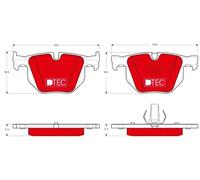Brake pads GDB1730DTE TRW for BMW X5 X6