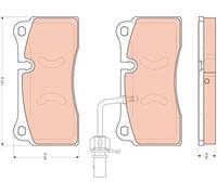 NEW DISC BRAKE PADS SET FOR AUDI R8 SPYDER 4S9 4SR CSPA DKAA DKAB CSPB TRW