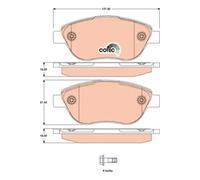 Brake pads GDB1750 TRW for ABARTH FIAT