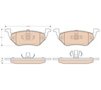 Brake pads GDB1754 TRW for FORD MAZDA