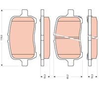 TRW Brake Pads GDB1755 – Front Brake Pad Set for Chevrolet HHR 2007-2011