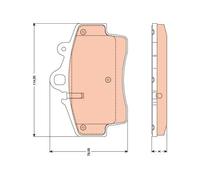 Genuine TRW Brake Pads (Front) (R90) GDB1756