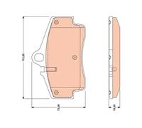 Genuine TRW Brake Pads (Rear) (R90) GDB1757