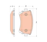 TRW GDB1769 Brake pad set