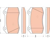 TRW GDB1772 Brake pad set