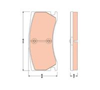 TRW GDB1801 Brake pad set