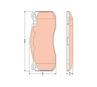 Brake pads GDB1802 TRW for BMW 3 Touring 3 1 Coupe 3 Coupe 3 Convertible 1