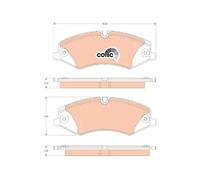 Brake pads GDB1825 TRW for LAND ROVER RANGE ROVER Mk III