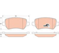 TRW GDB1831 Brake pad set