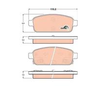 NEW DISC BRAKE PADS SET FOR CHEVROLET HOLDEN CRUZE J300 LLW LNP LDE LUJ TRW