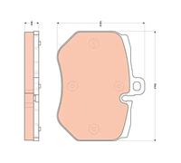 TRW GDB1848 Brake pad set