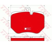 TRW GDB1848DTE Brake pad set