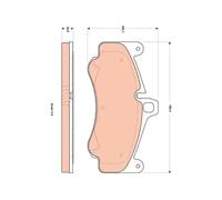 TRW GDB1859 Brake pad set