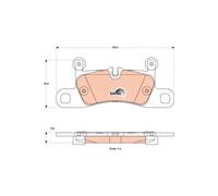 Genuine TRW Rear Disc Brake Pads - GDB1875