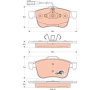 Front Brake Pads Set Alfa Romeo:GIULIETTA 77365354 77367959 77367959 77365354