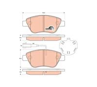 Brake pads GDB1891 TRW for CITROËN FIAT PEUGEOT