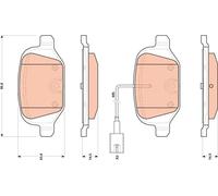 TRW BRAKE PADS (REAR) (R90) - GDB1894