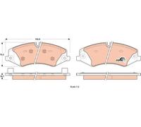 Brake pads GDB1898 TRW for LAND ROVER DISCOVERY IV RANGE ROVER Mk III