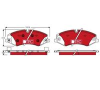Brake pads GDB1898DTE TRW for LAND ROVER DISCOVERY IV RANGE ROVER Mk III