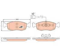 TRW GDB1900 Brake Pad Set, disc brake